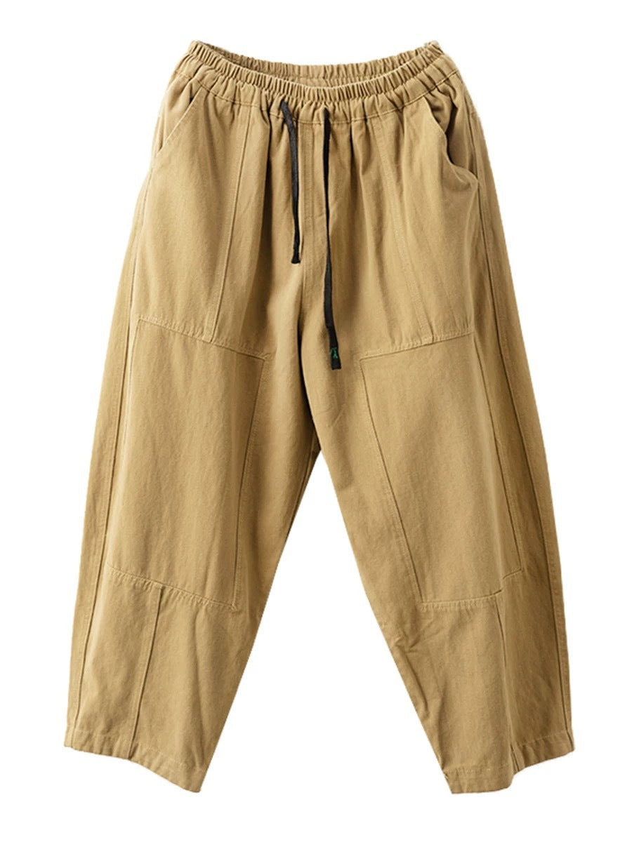 Autumn Spliced Pocket Harem Pants Ai1030