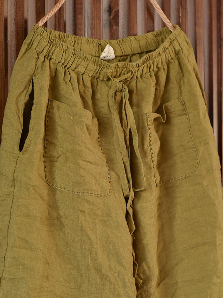 Summer Linen Harem Pants Oo1054