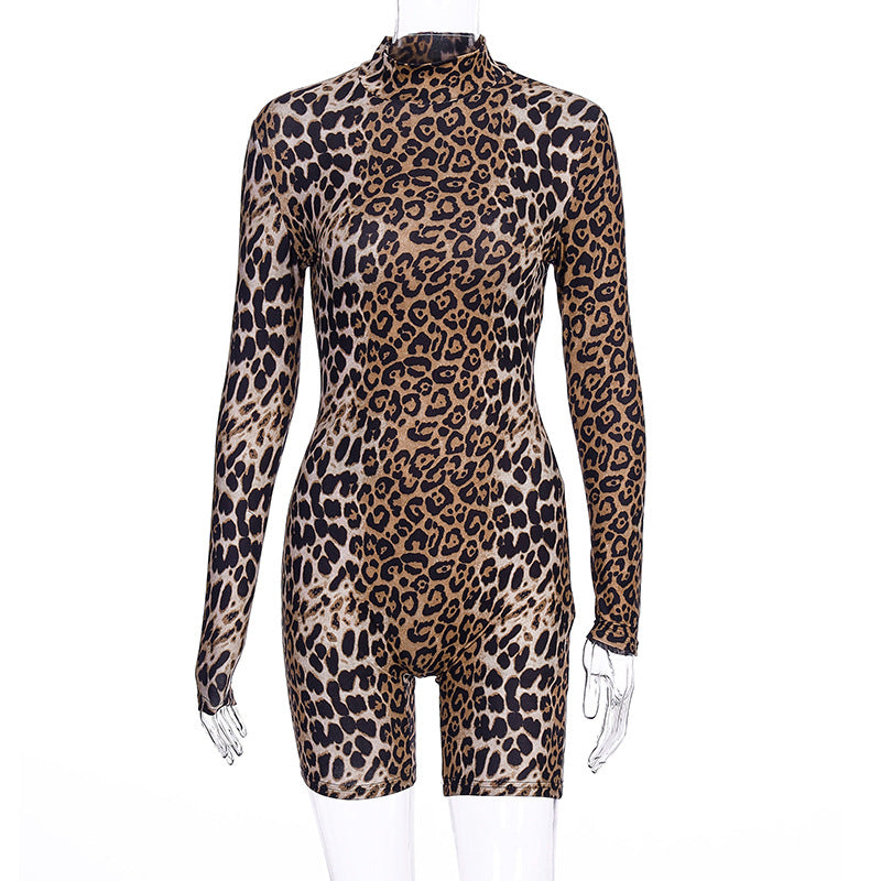 Autumn Turtleneck Pullover Long Sleeve Romper
