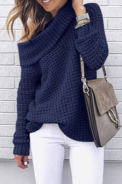 Off the Shoulder Tops Sweater(5 Colors)