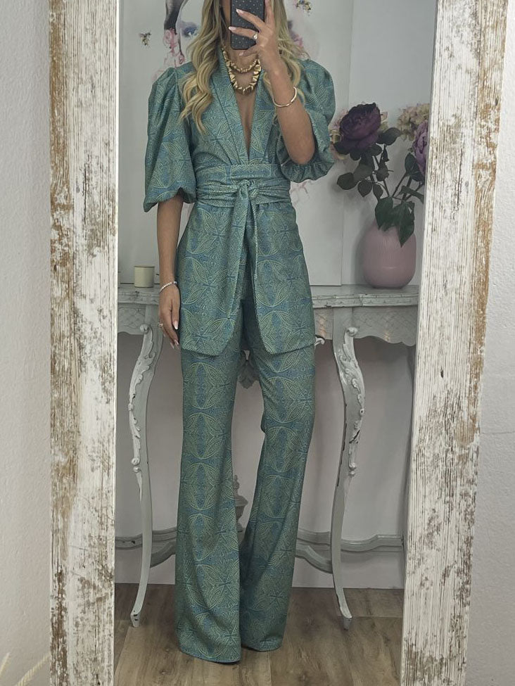 Style Printed Flared Pants