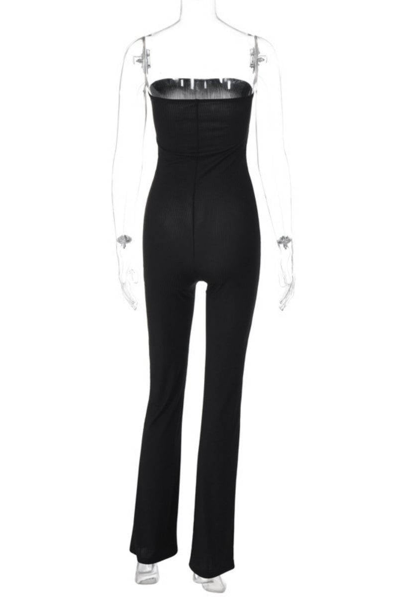 Backless Strapless Skinny Jumpsuits