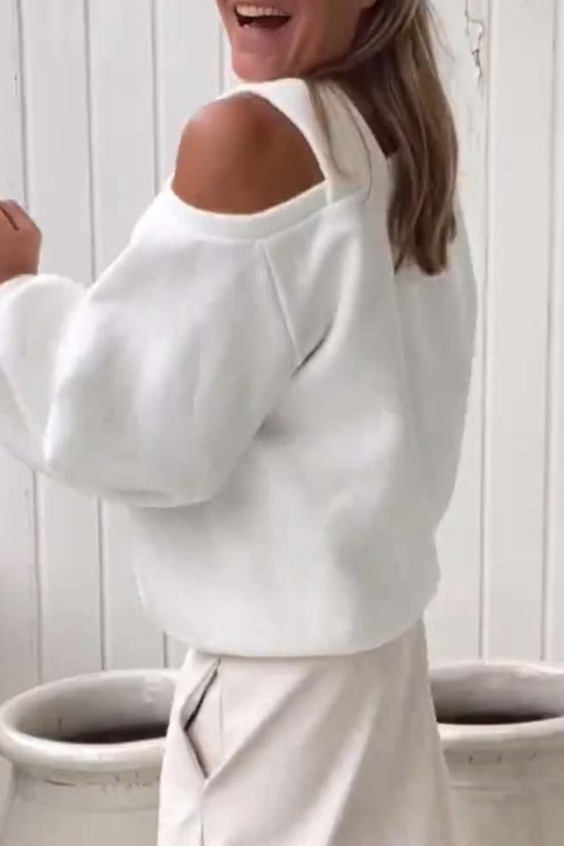 Daily Irregular Oblique Collar Hoodies(4 Colors)