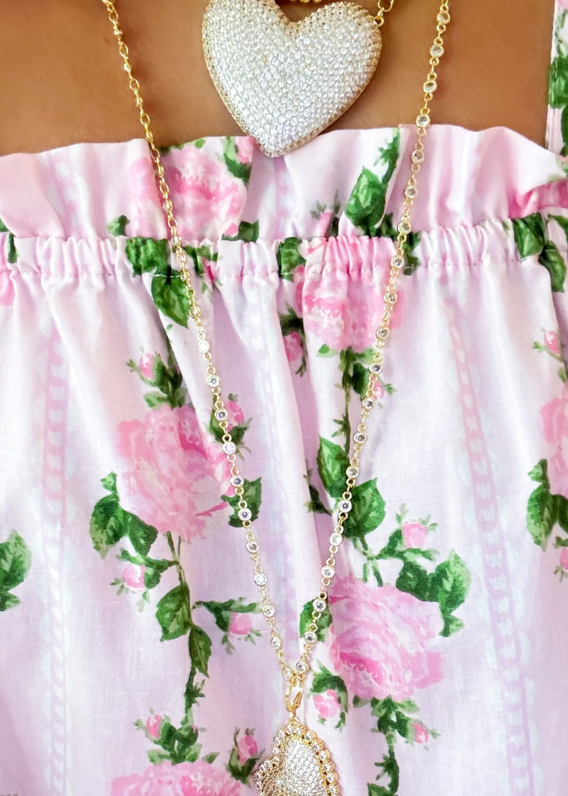 Pink Rose Shoulder Tie Mini Dress