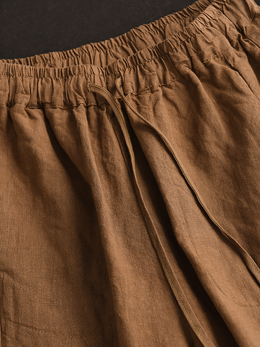 Summer Linen Loose Harem Pants Bn1006