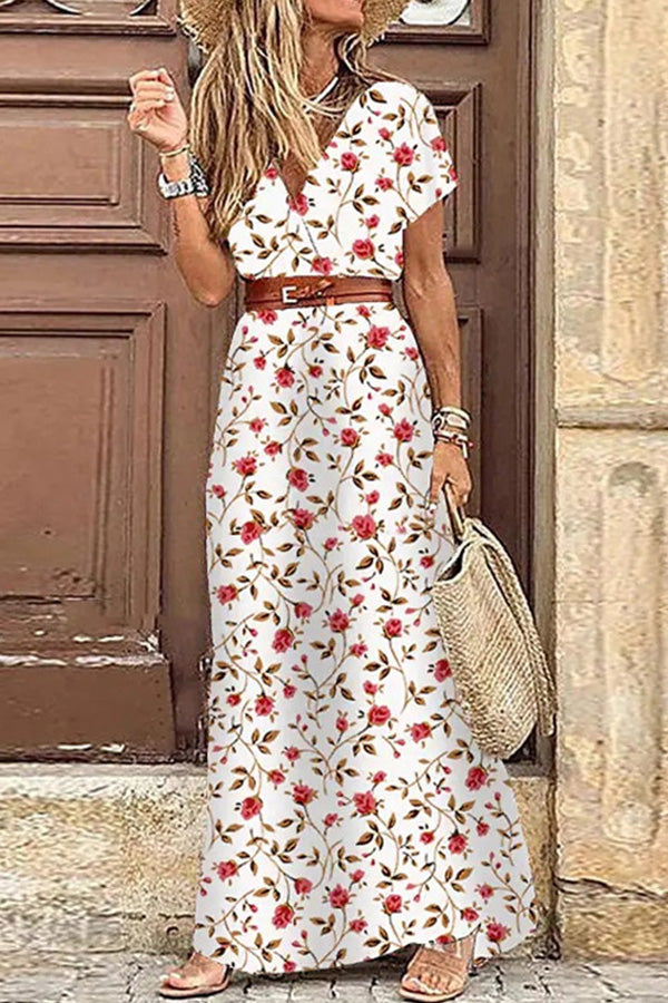 Style Sleeveless Print Maxi Dress