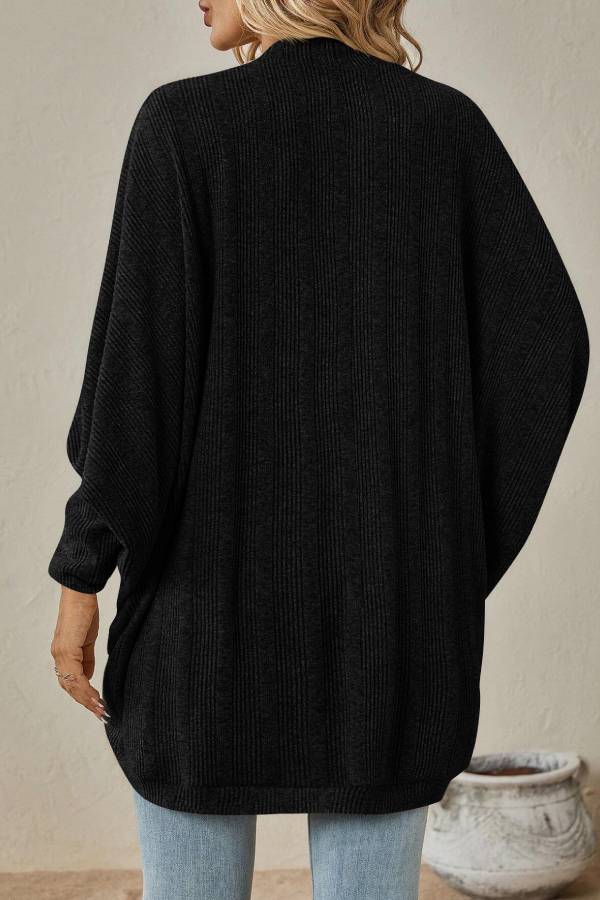 Bat Sleeve Cardigan Loose Knitted Jacket