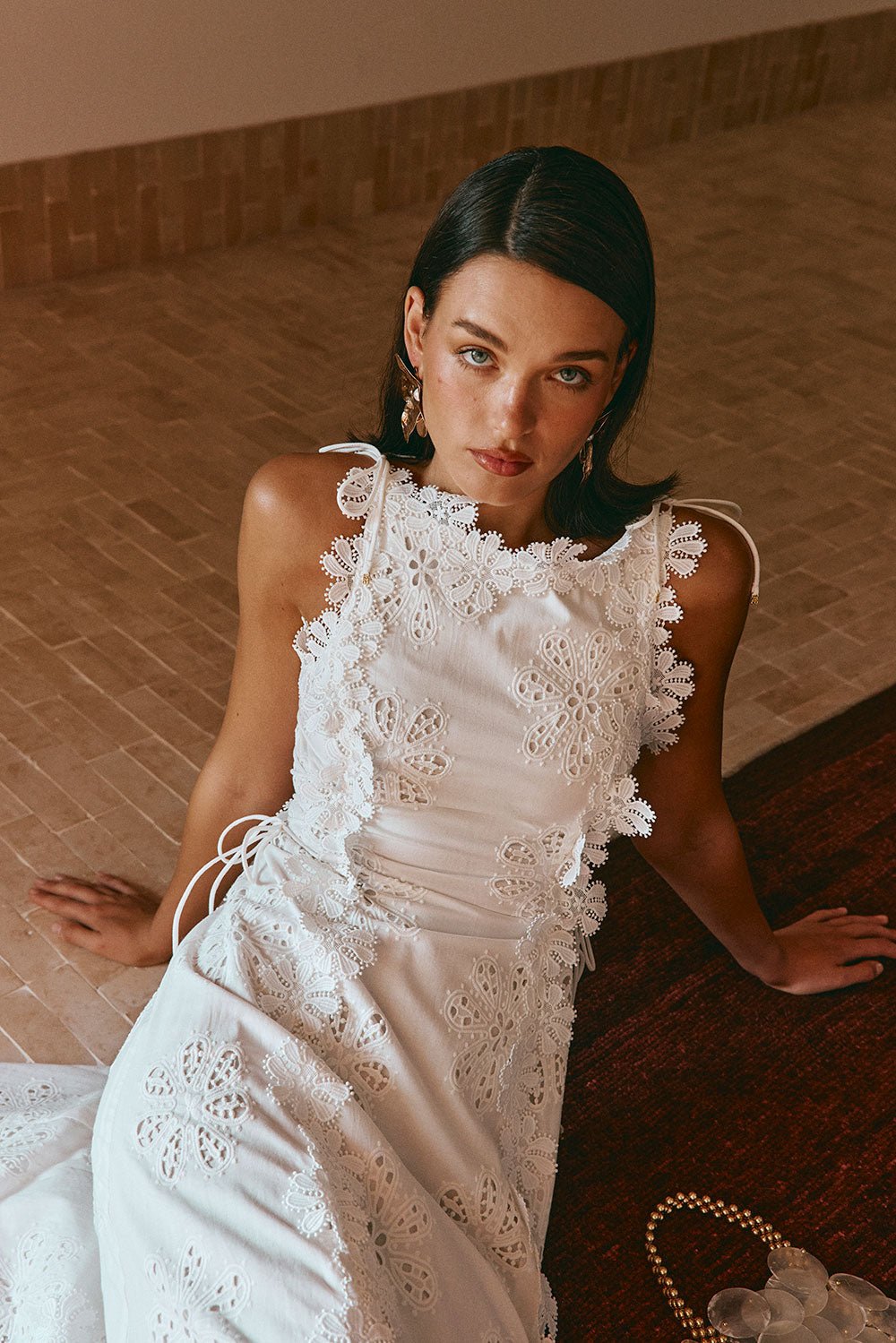 Fiorella - Embroidered Elegance Liana Maxi Dress