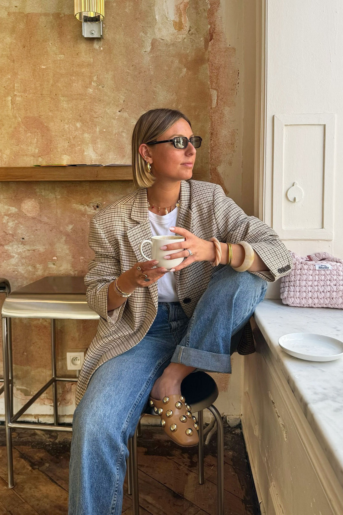 Plaid Business Blazer Coat