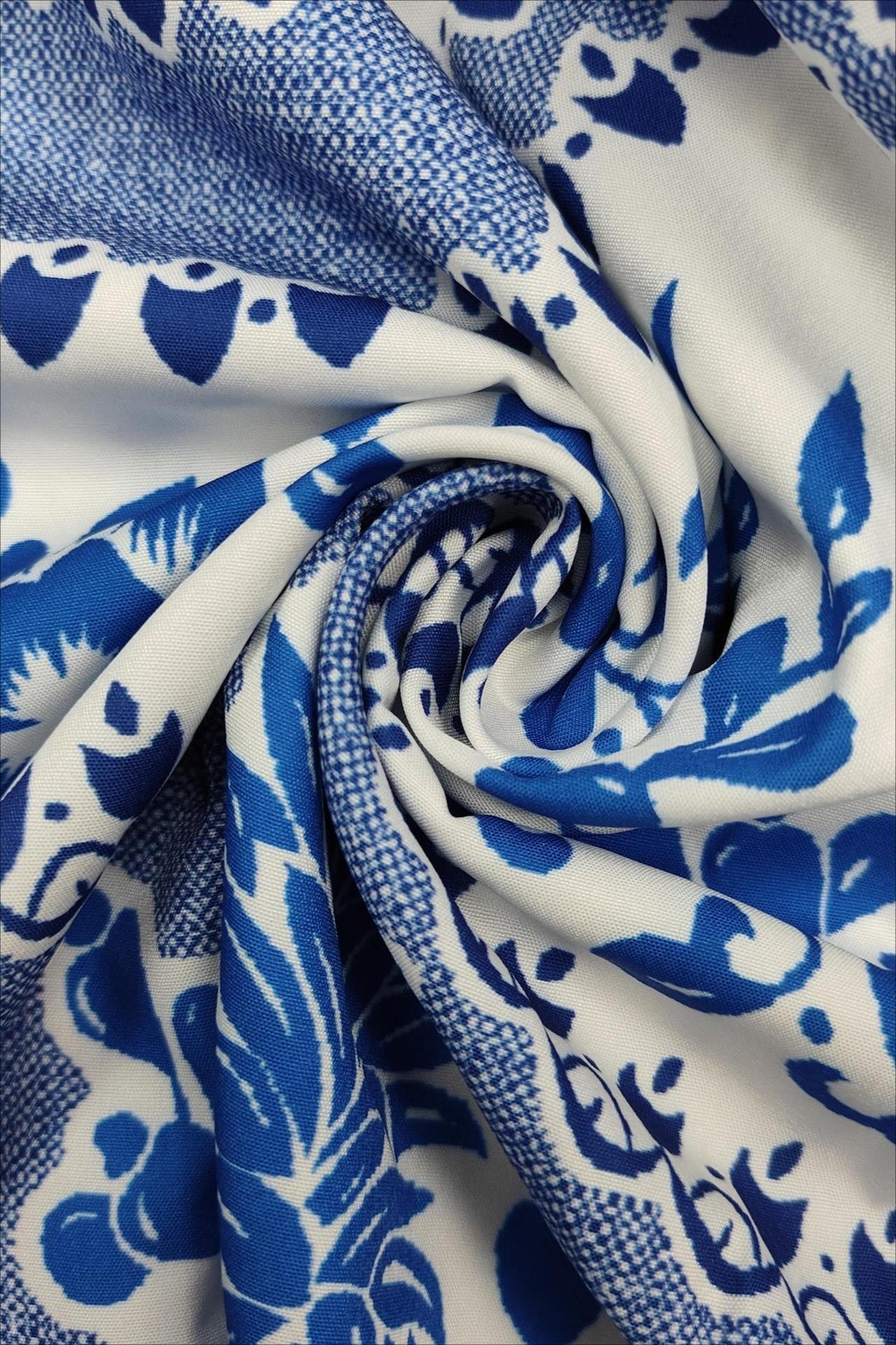 Print High-waist Maxi Dress