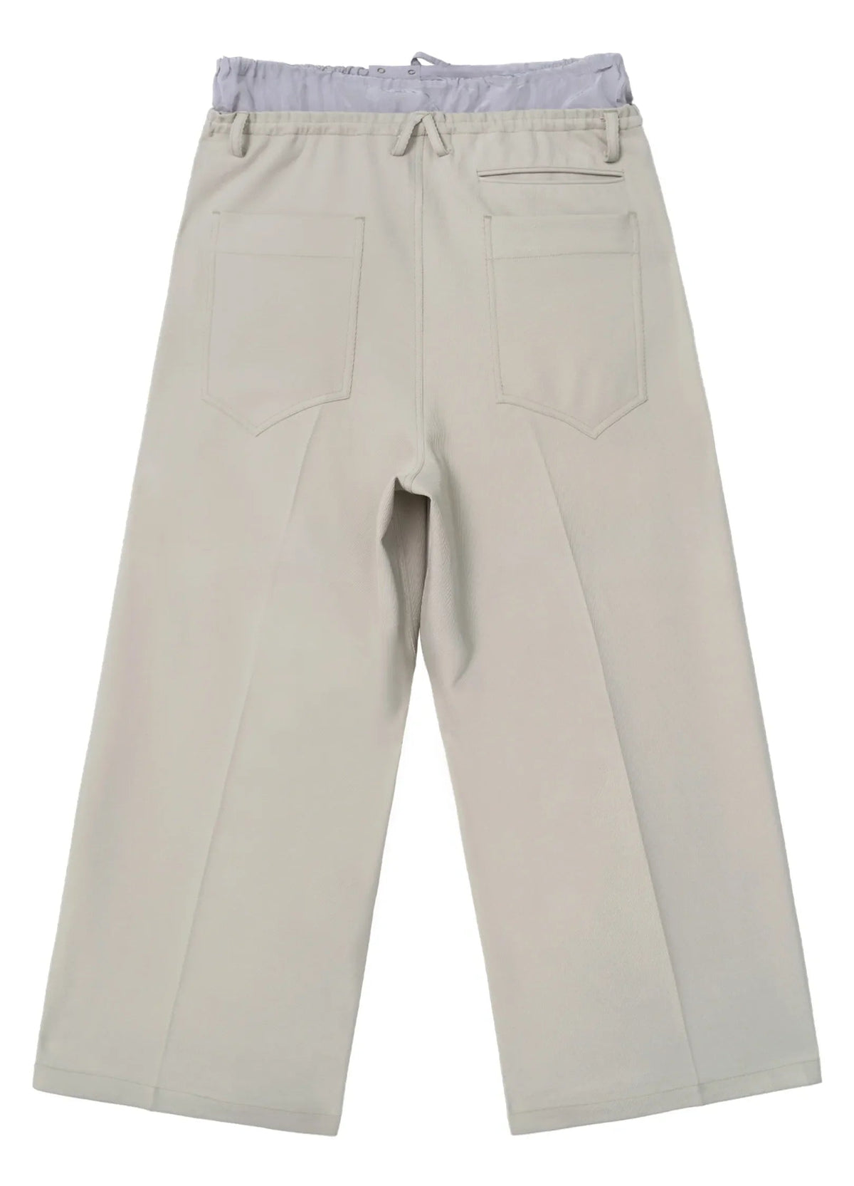 Light Splicing Wide-leg Pants