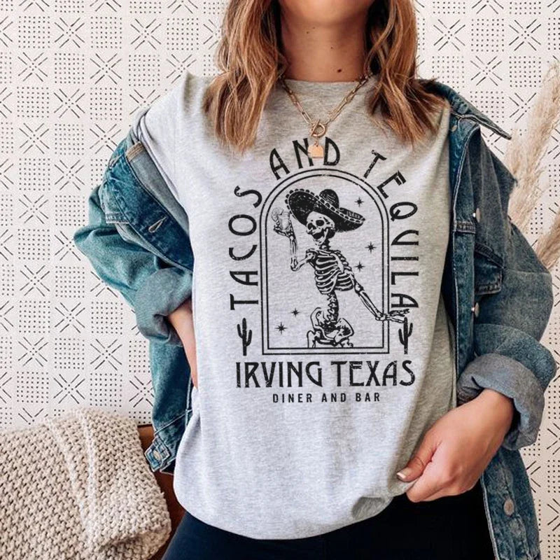 Mexican Skeleton Tacos T-shirt