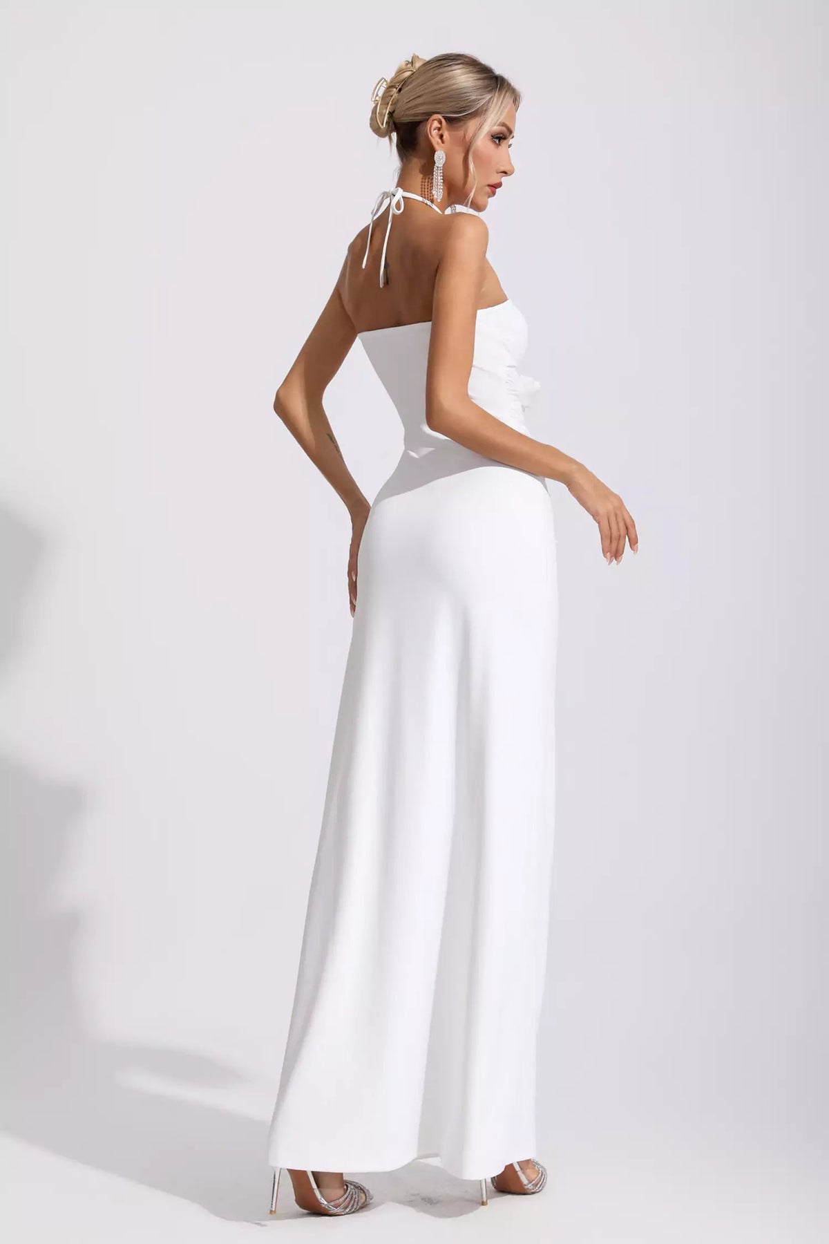 Nayeli White Maxi Dress