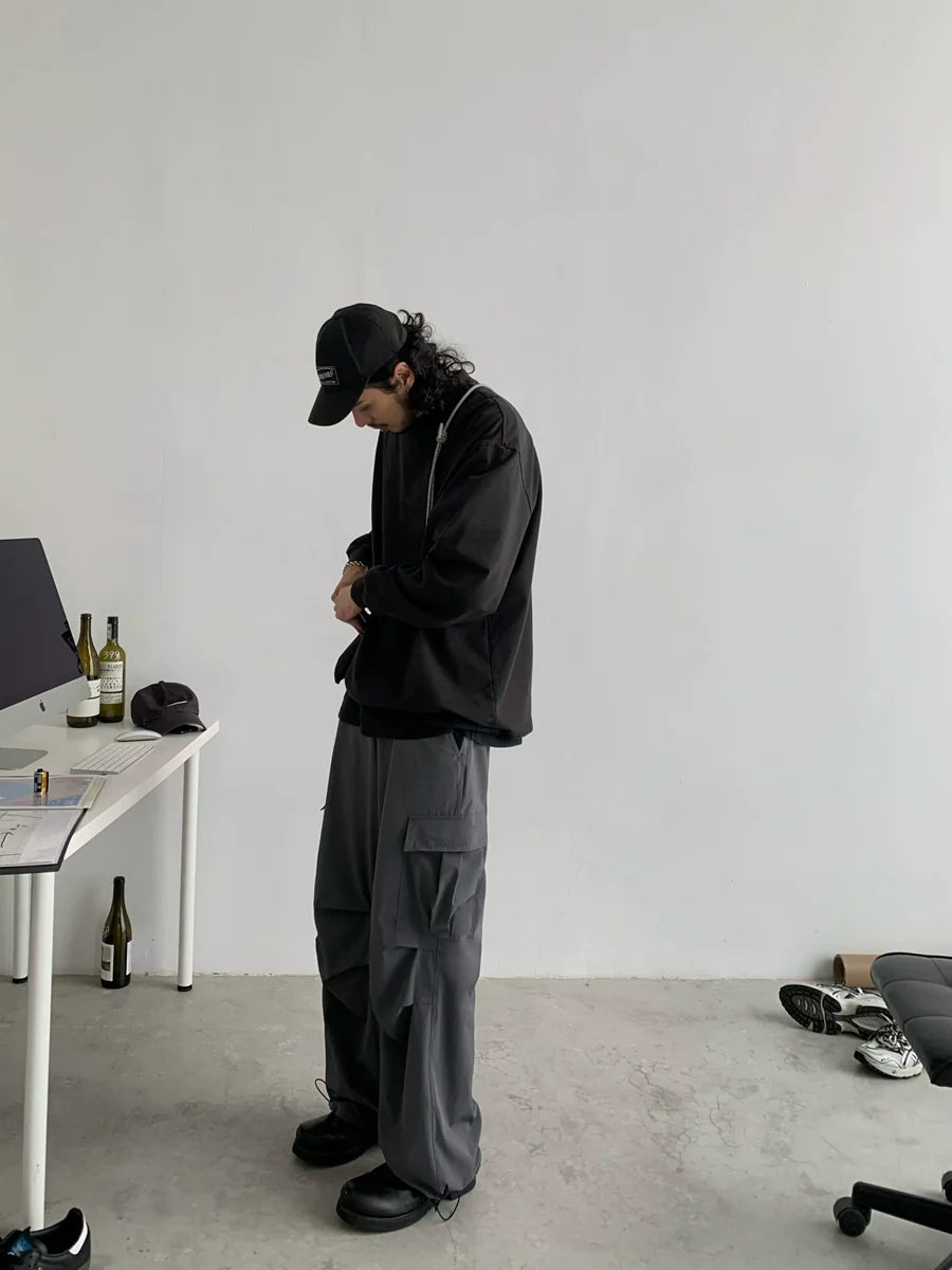 Wide-leg Straight Fit Work Pants