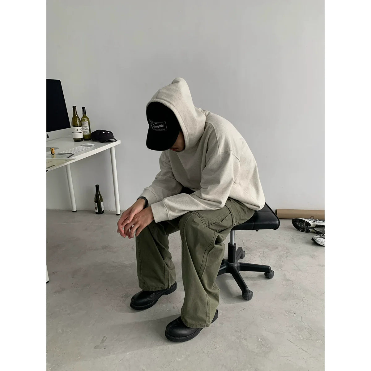 Oversized Basic Sweatshirt Hoodie