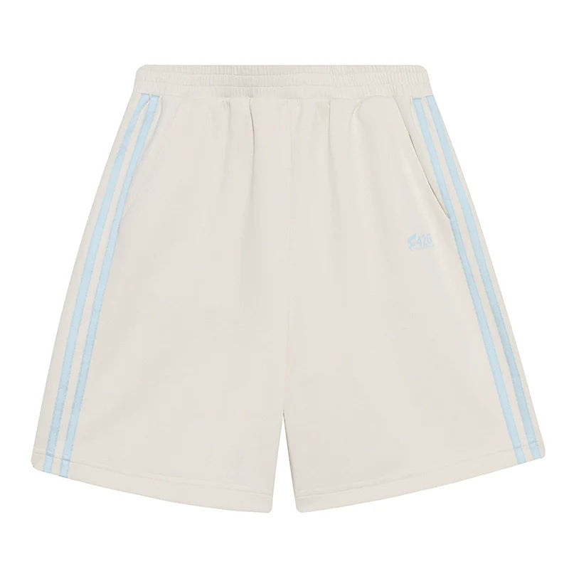 Faux Suede Track Short Pants