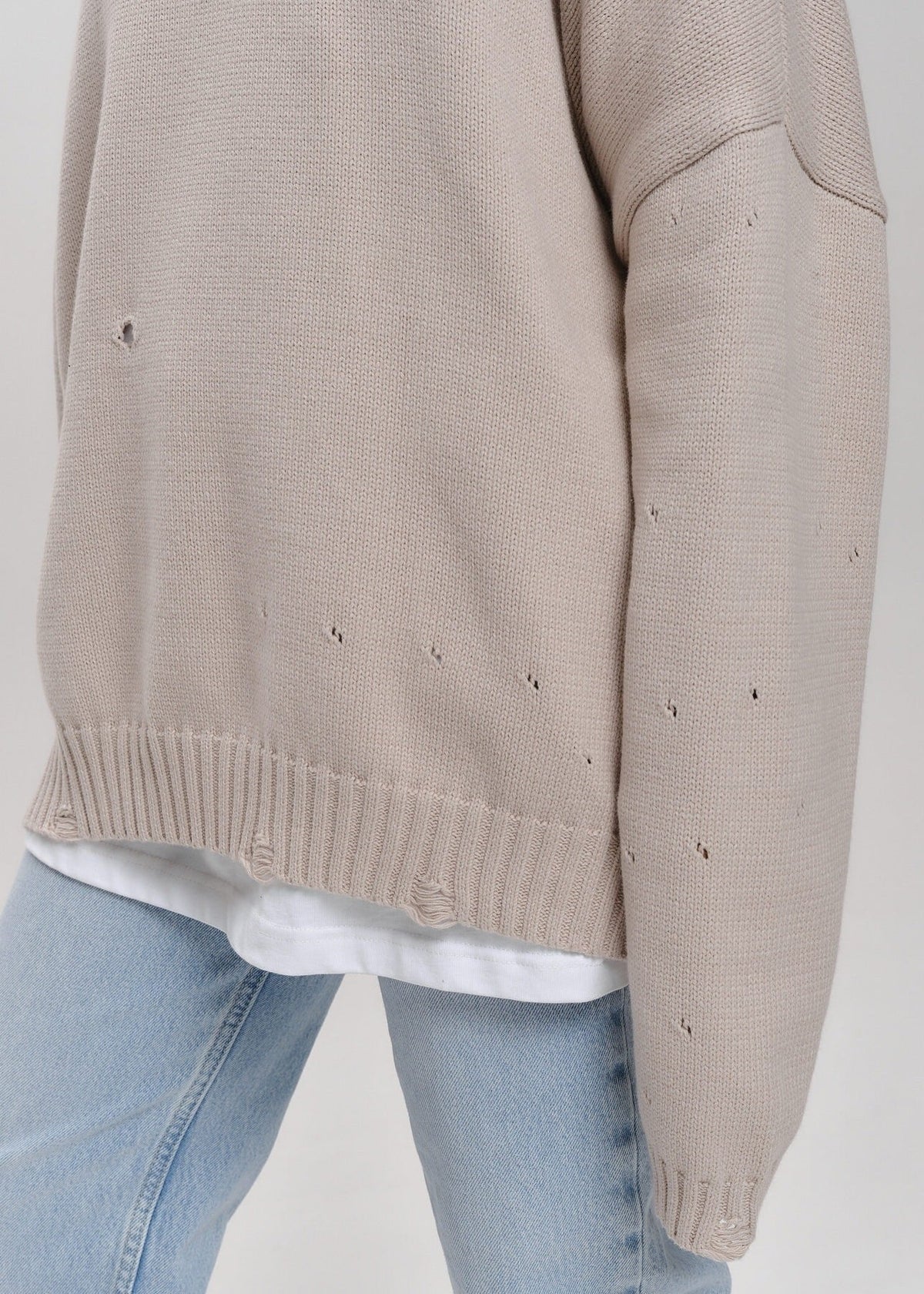 Forest Green Oversized Sweater - Elegance