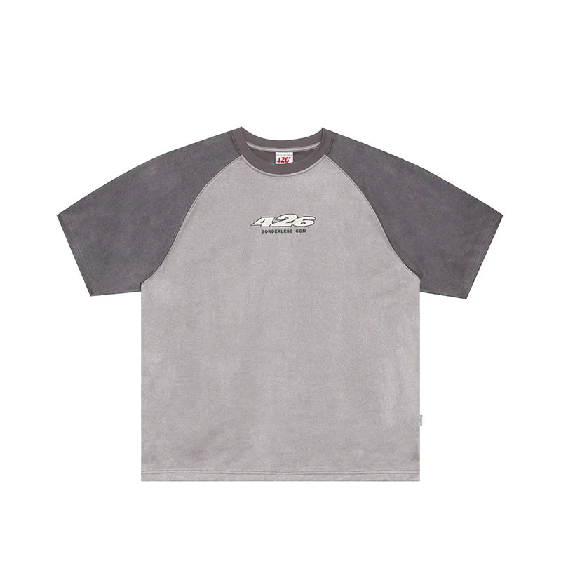 Summer T-shirt in Faux Suede Fabric