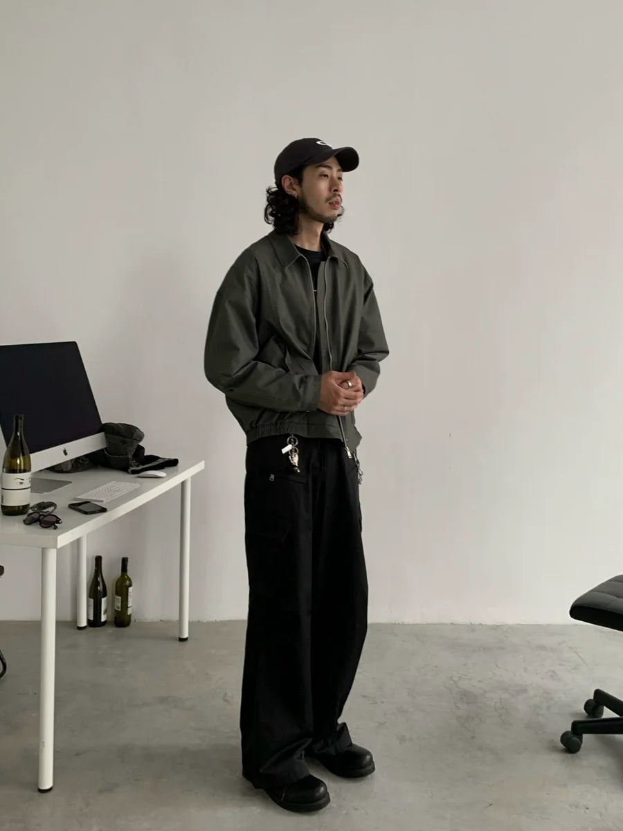 Wide-leg Utility Work Pants