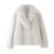 Fluffy Faux Fur Coat Loose Lapel Plush Long Sleeve Buckle Thick Jacket Autumn Winter Warm Overcoat New