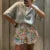 Button Up Short Sleeve Cardigans Preppy Aesthetic Y2k Knitted Sweater T-shirt Loose Fit Knitwear Tops High Street