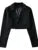 Autumn Notched Collar Open Stitching Blazer Full Sleeve High Waist Short Suit Cool Girl Coat Outwear