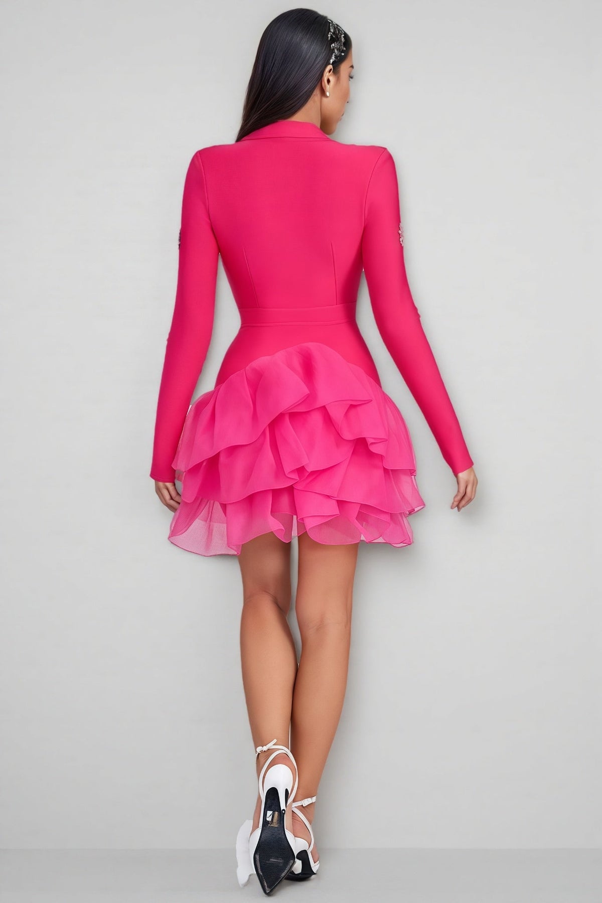 Cady Bandage Rhinestone Mini Dress