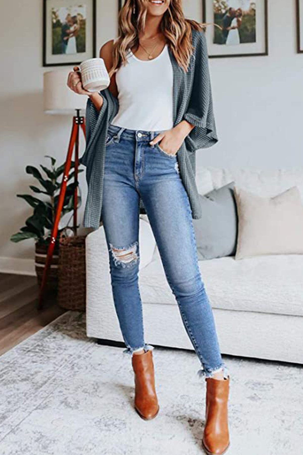 Half Sleeve Wrap Cardigan