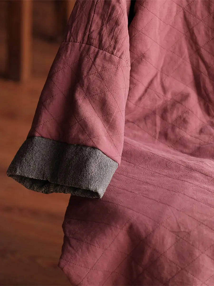 Spliced Loosse Linen Coat