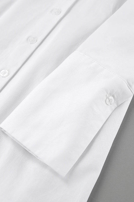 Collared A-line Shirt Mini Dress