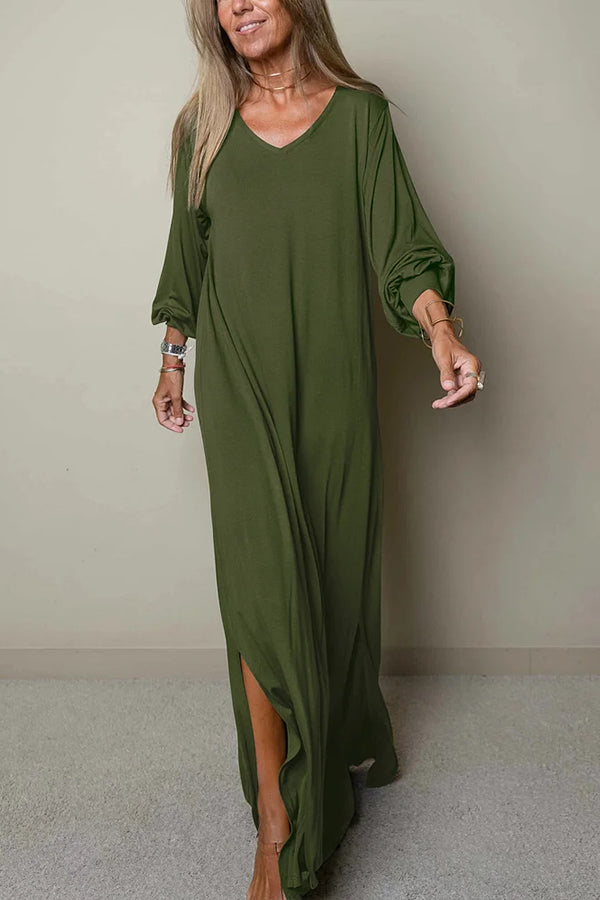 V-neck Maxi Dress