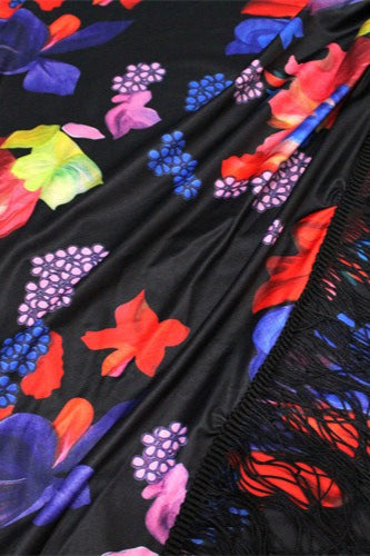 Print Strapless Vacation Maxi Dress
