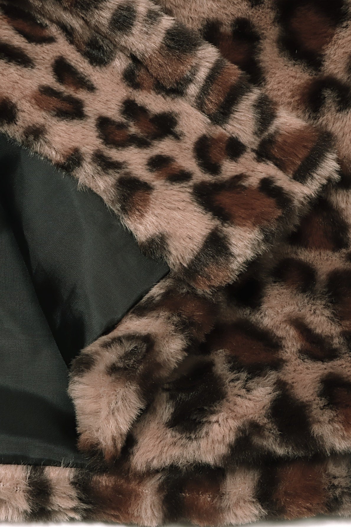 Loose Fit Leopard Fleece Coat