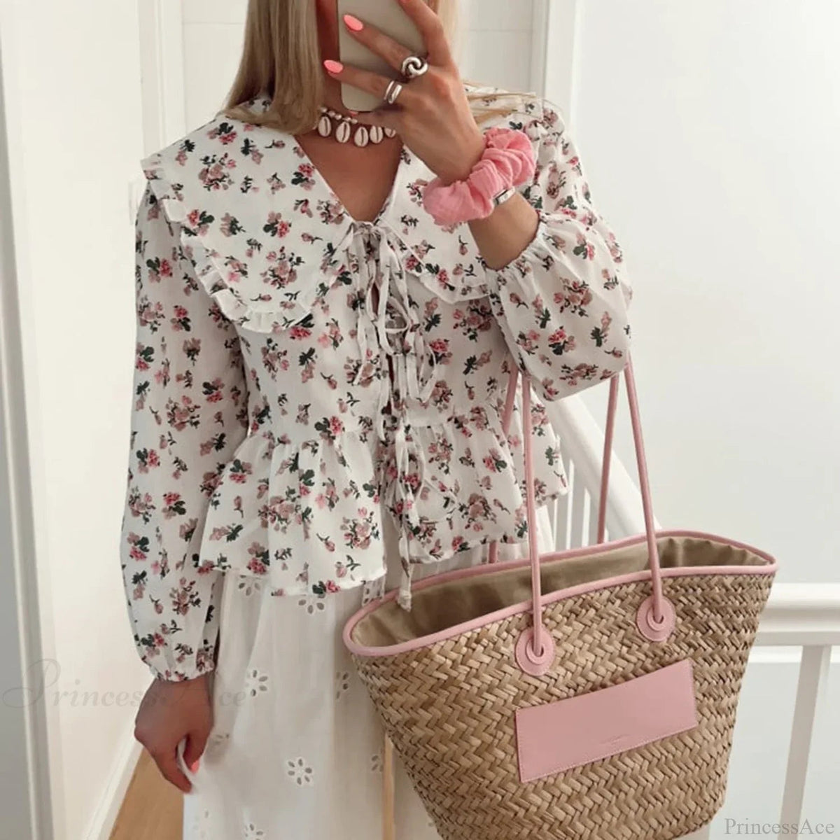 Babydoll Ruffled Blouse