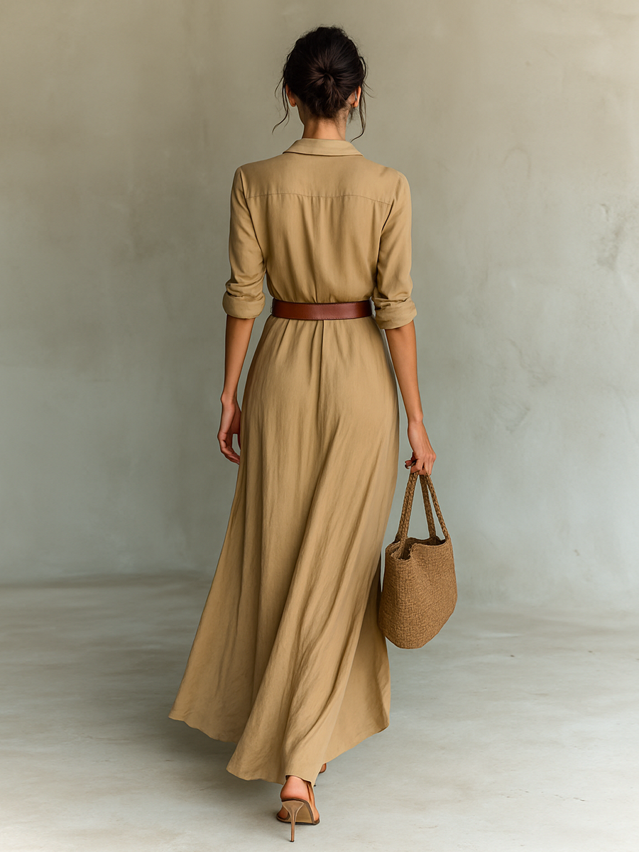Aphrodite - the Silken Charm Maxi Dress
