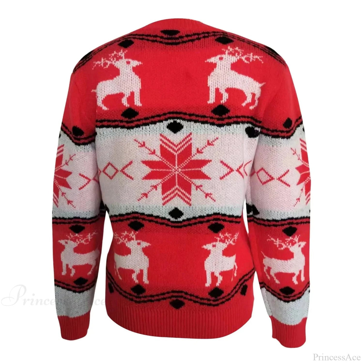 Patchwork Slim Pullover Knit Christmas Sweater