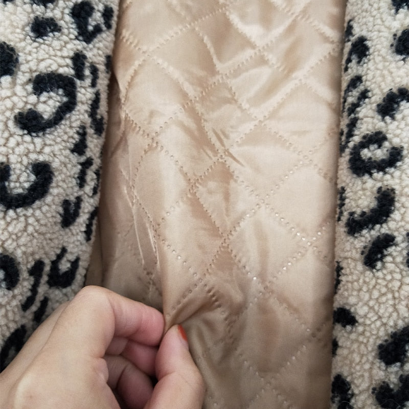 Leopard Eco Fur Coat