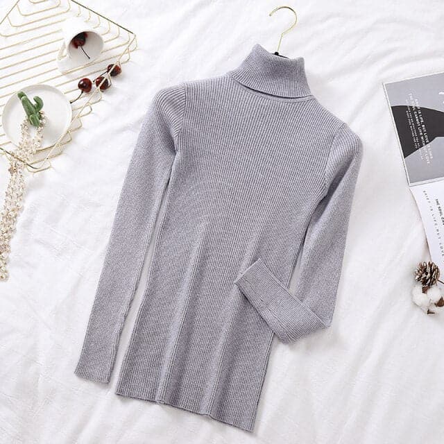 Dressbetty - Turtelneck Soft Slim Sweater