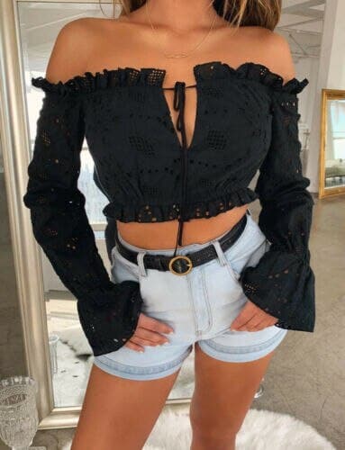 Long Sleeve V Neck T-shirt