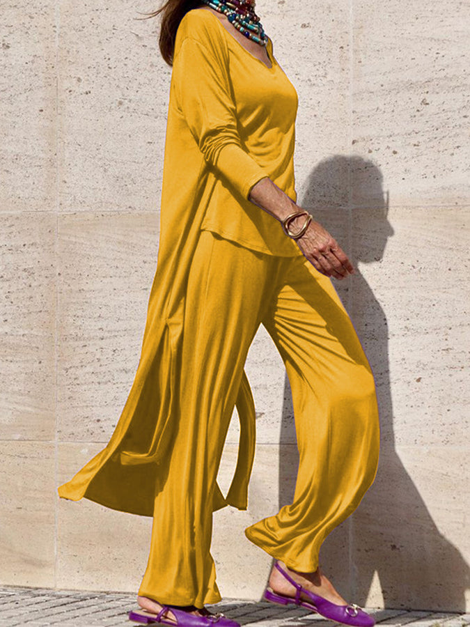 Long Sleeves Cardigan and Pants Sets