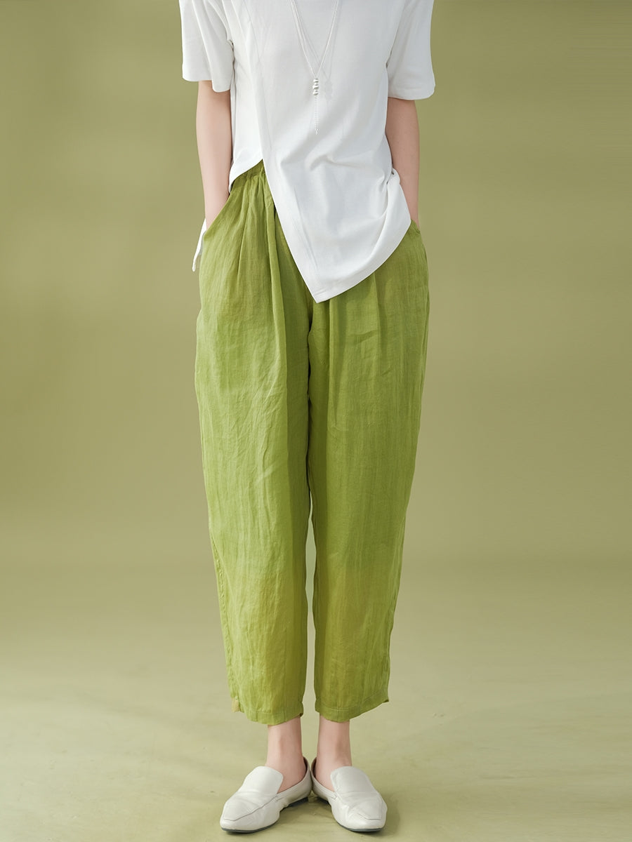 Summer Ramie Harem Pants Kl1022