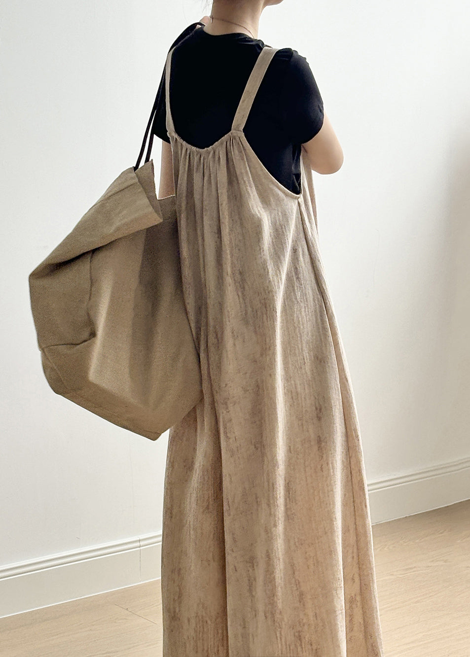 Sleeveless Button Jumpsuit Linen Pockets