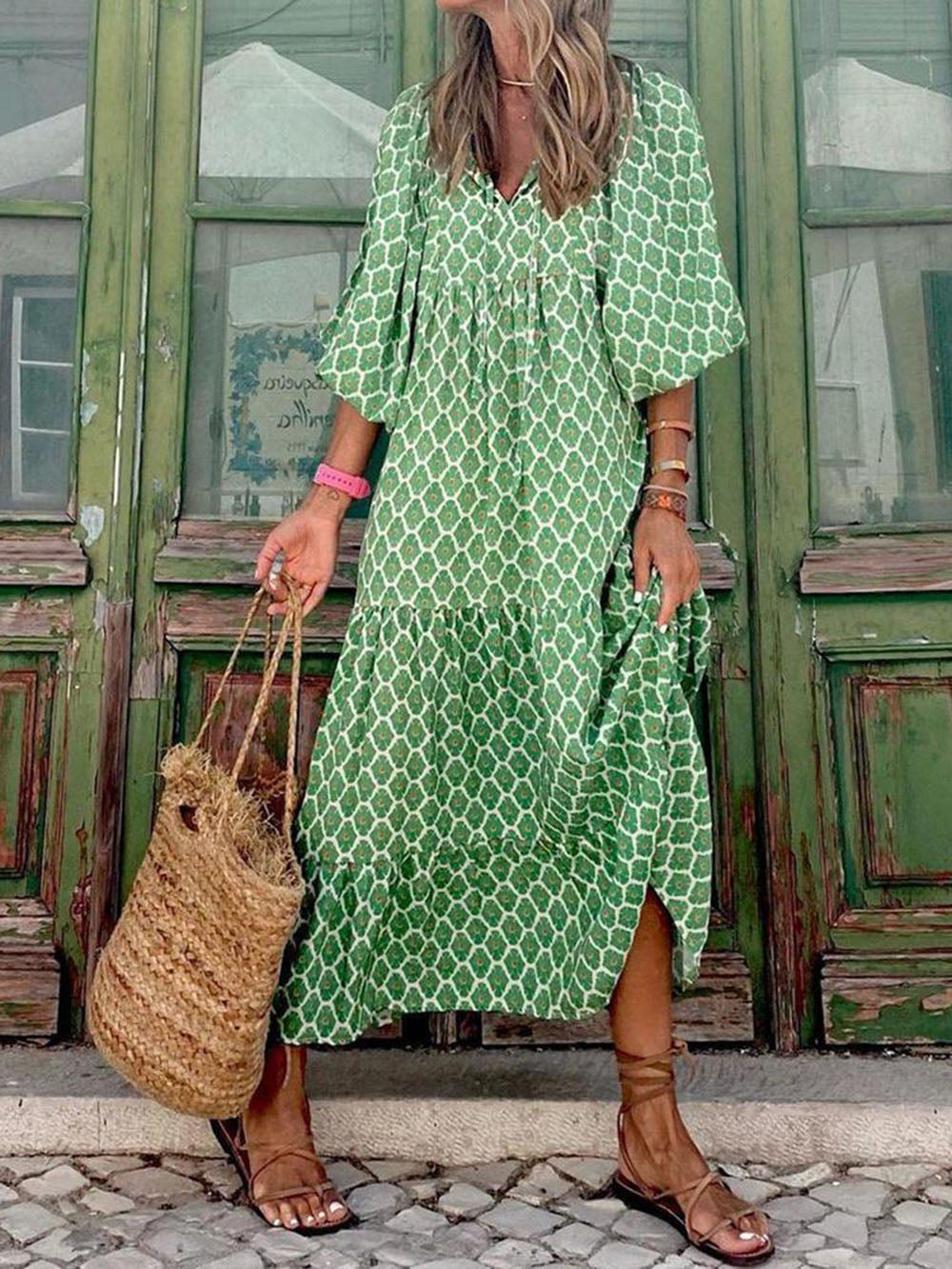 Printed Maxi Dress