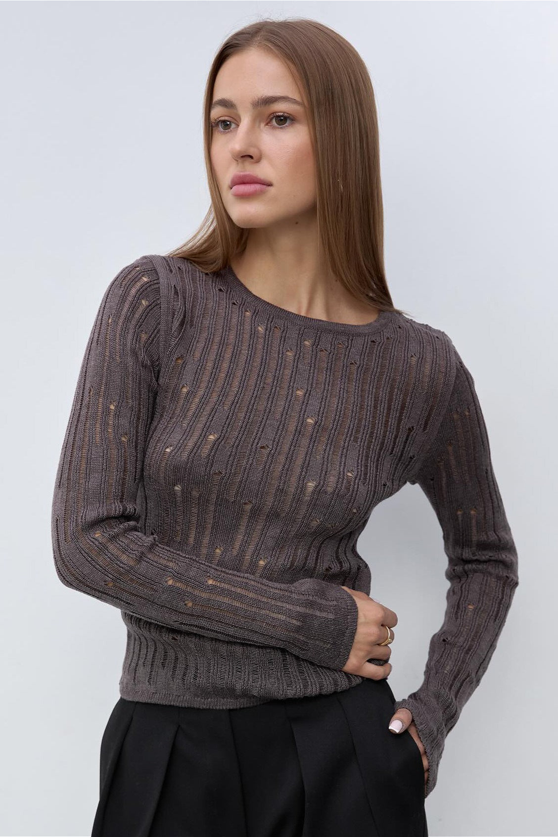 Sheer Knit Sweater
