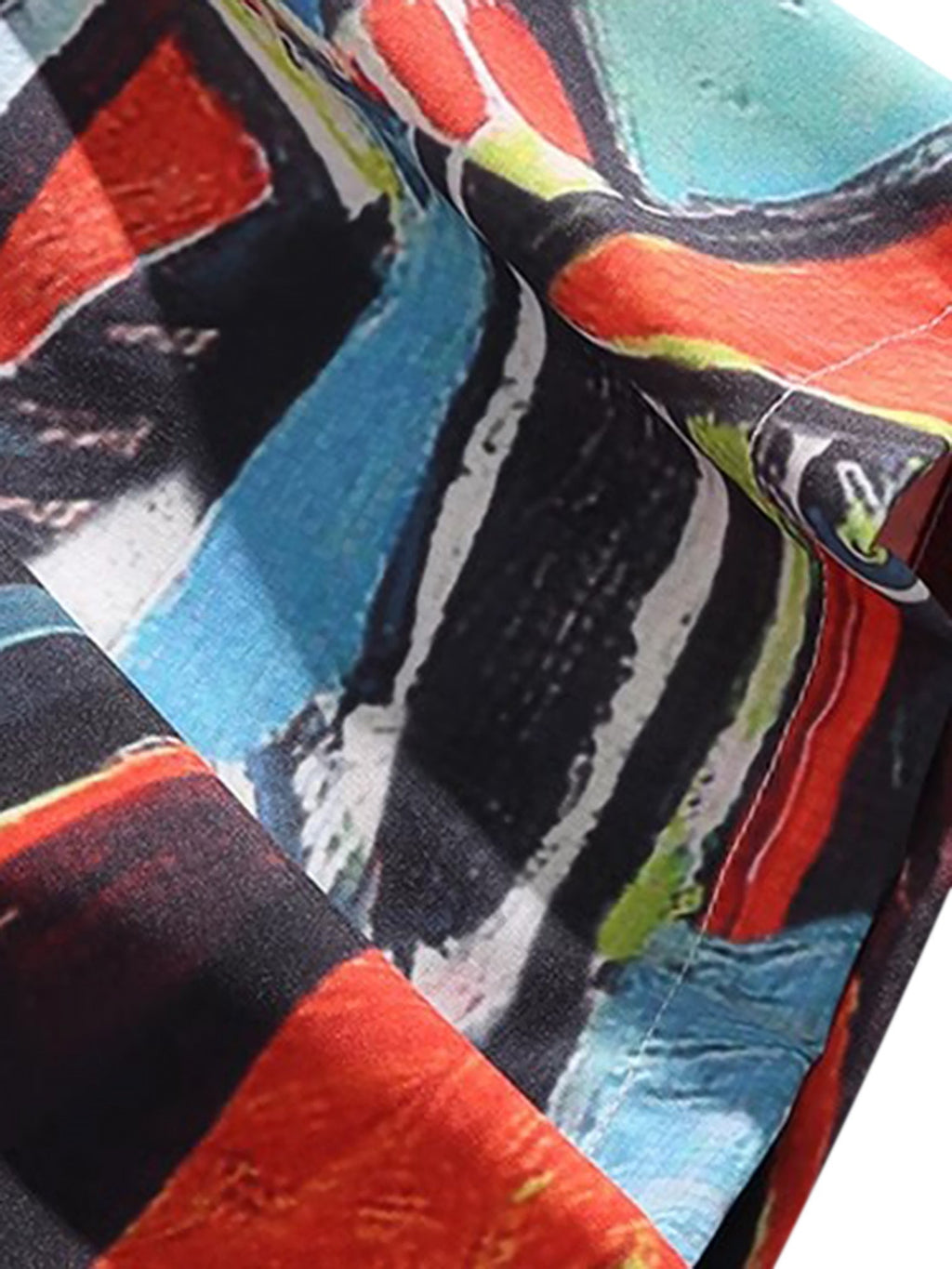 Retro Graphic Print Two-piece Set