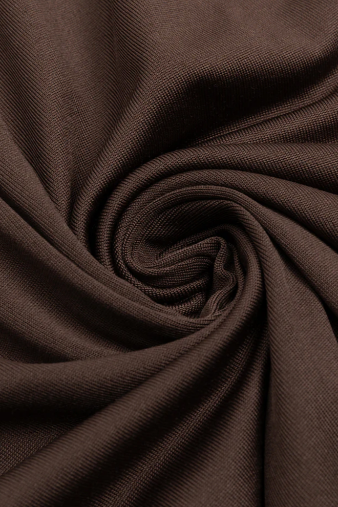 Nyx V-neck Brown Maxi Dress