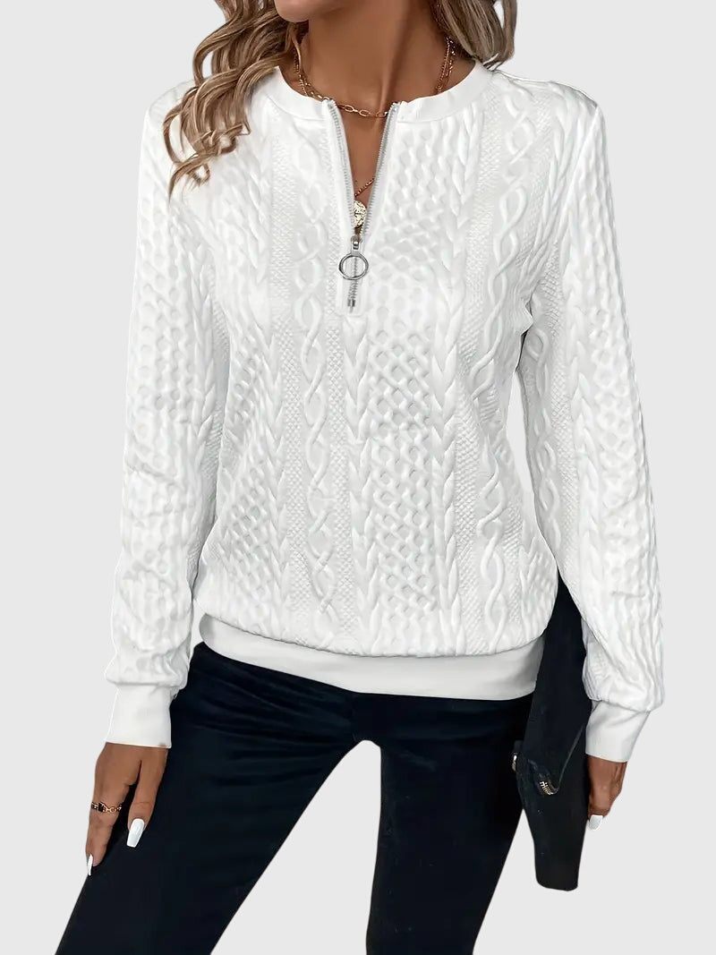 Nora™ | Sweater With Zipper