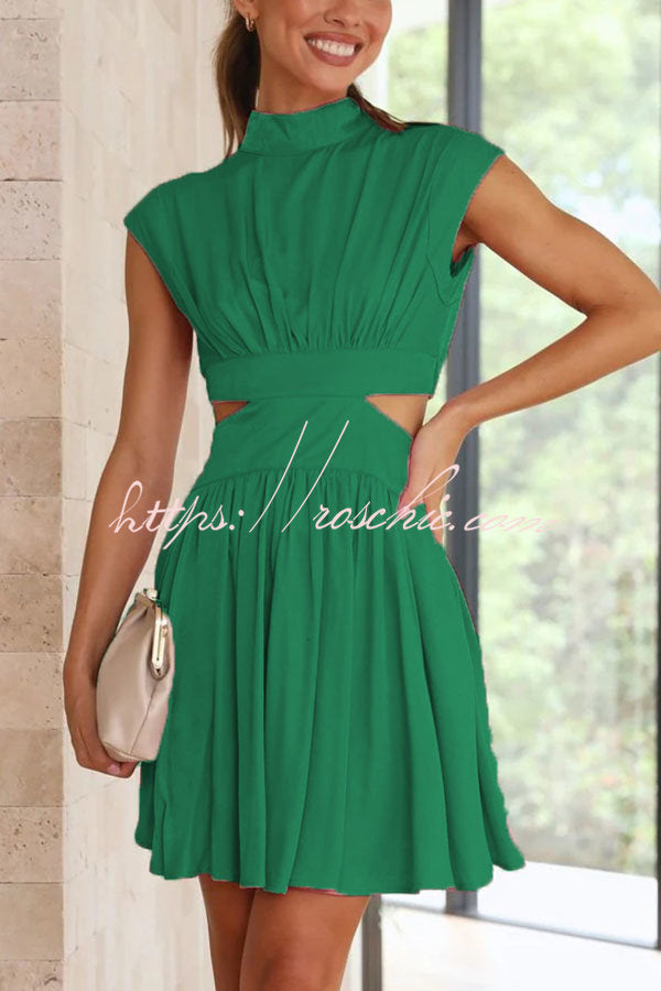 Best Part of the Day Cutout Waist Vacation Mini Dress