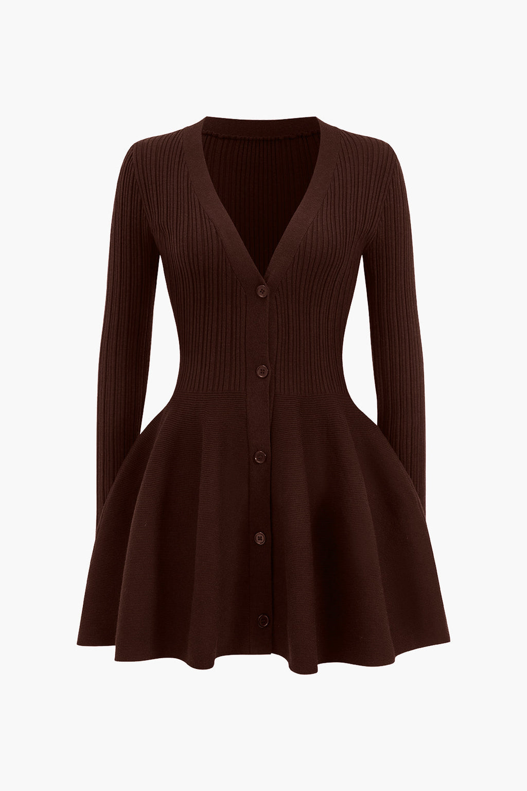 Janice - Knit Puff Hem Sweater