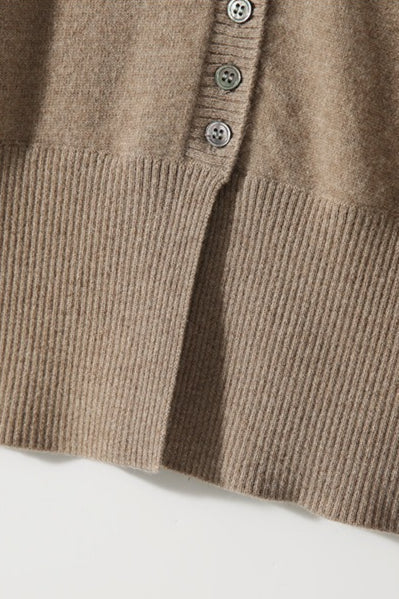 Slit Sleeve Soft Touch Cardigan